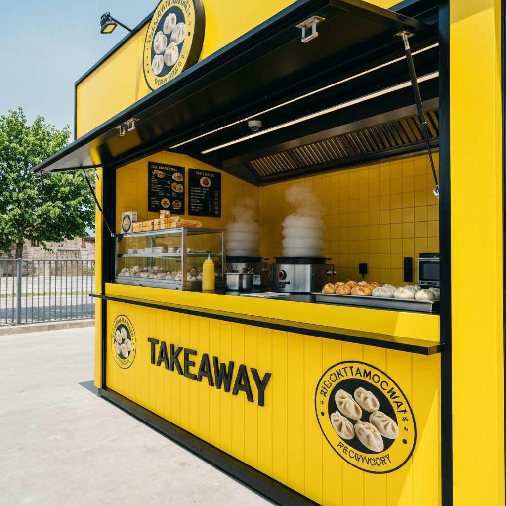 Modern street food stall design